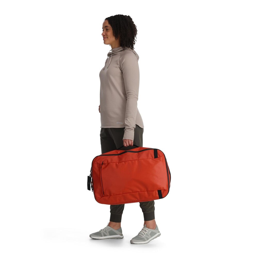 Simms Tailwind Duffel Bag 50L in Simms Orange